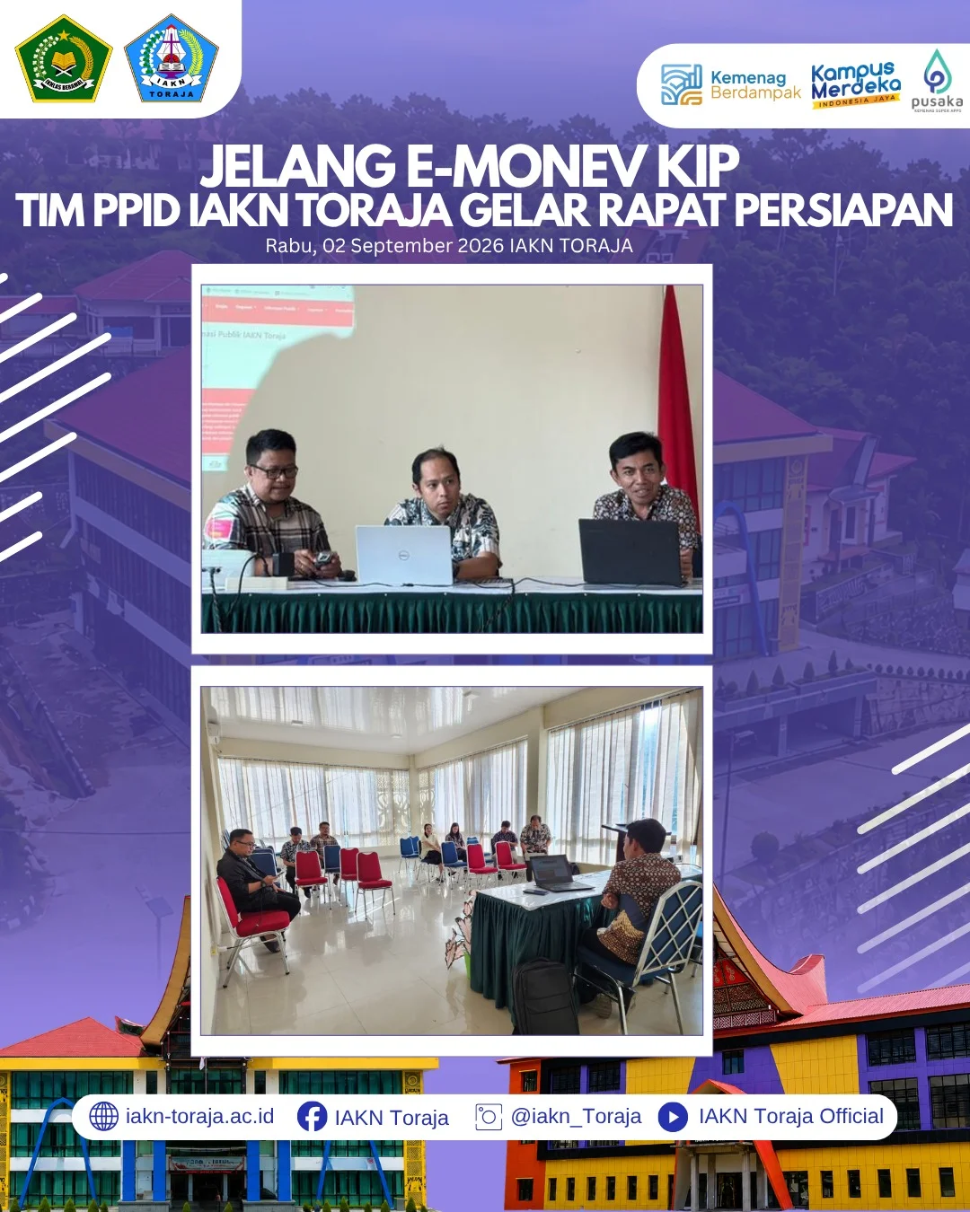 Perkuat Persiapan E-Monev KIP 2026, Tim PPID IAKN Toraja Matangkan Kelengkapan Informasi Publik